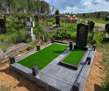 Выполненные работы по монтажу памятников