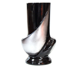 Ваза ритуальная №1 22 см черн/серебро